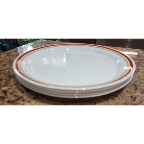 Vintage Corelle Cinnamon Chestnut Set of 4 Dinner Plates 10 1/4" Diameter - Picture 6 of 16